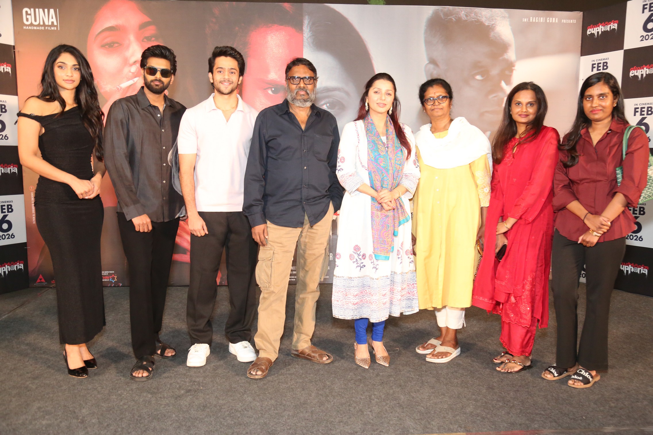 Euphoria cast and crew group pose