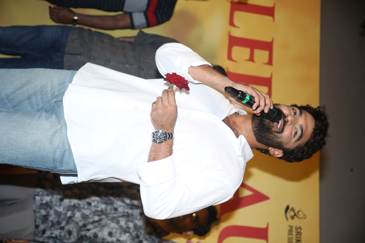 Vishwak Sen speaking at Funky launch