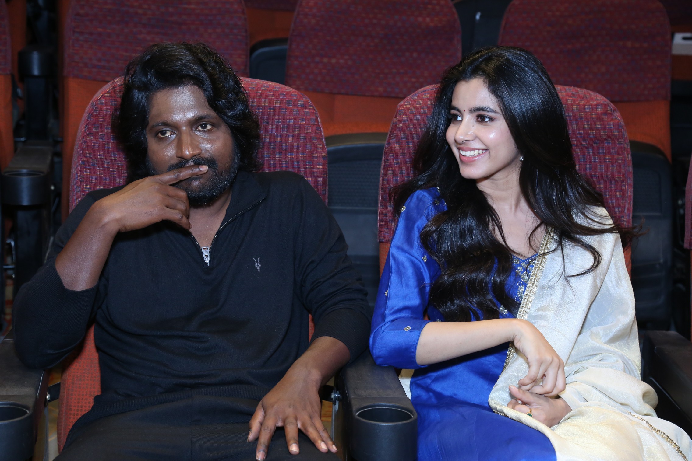 Suhas and Shivani Nagaram seated at Hey Balwanth event