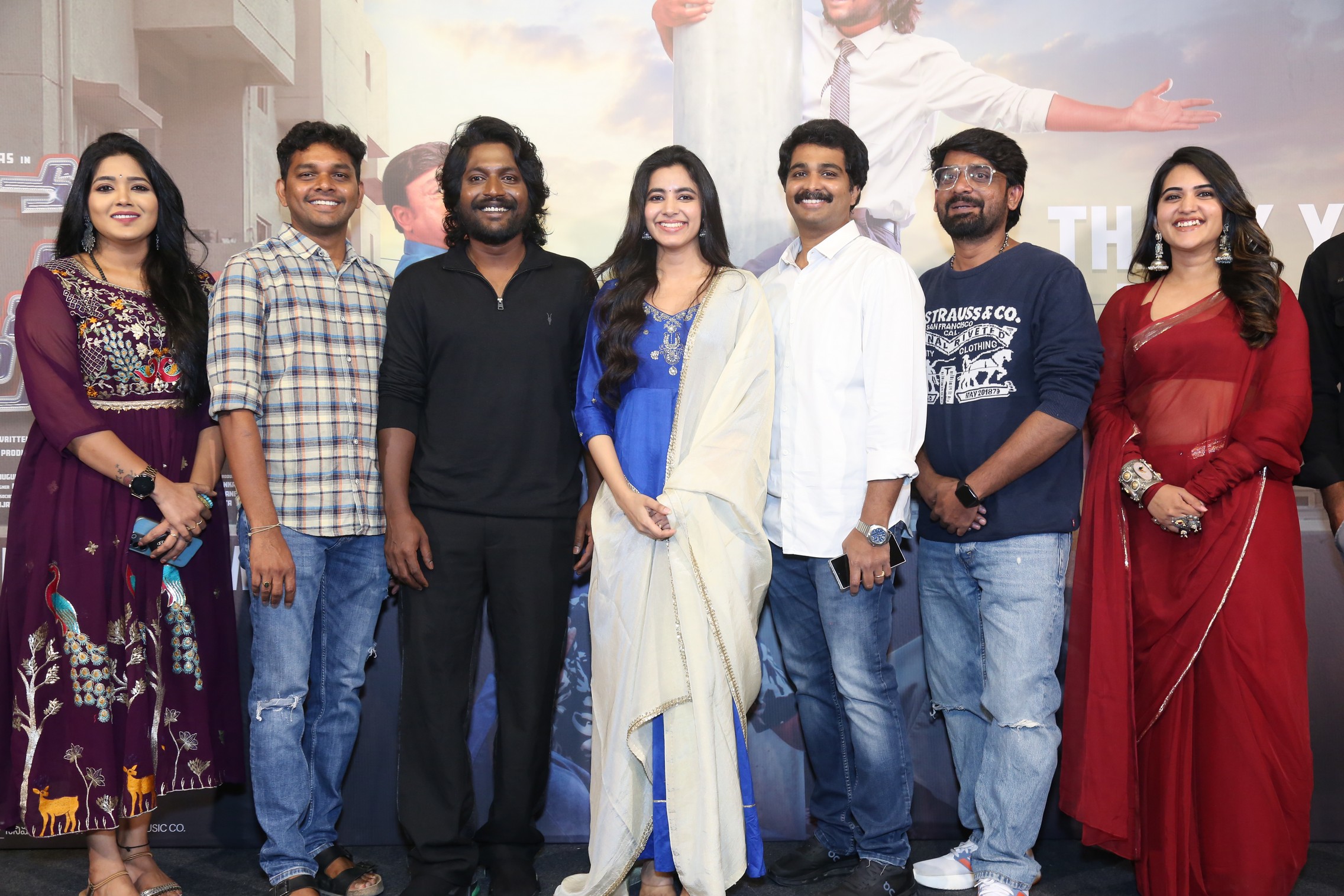 Hey Balwanth team posing during media interaction