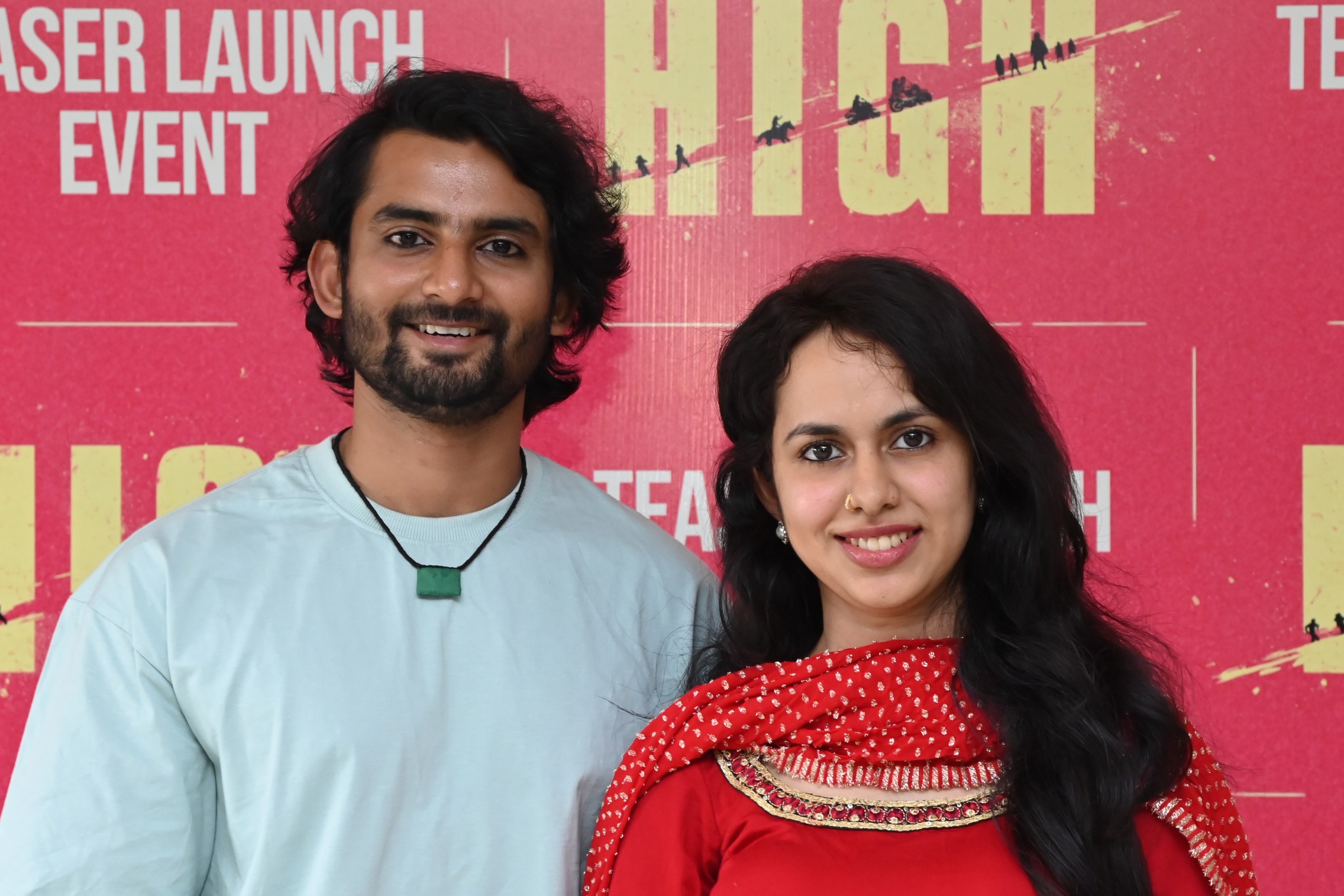 Sai Krishna and Pallavi Dora posing