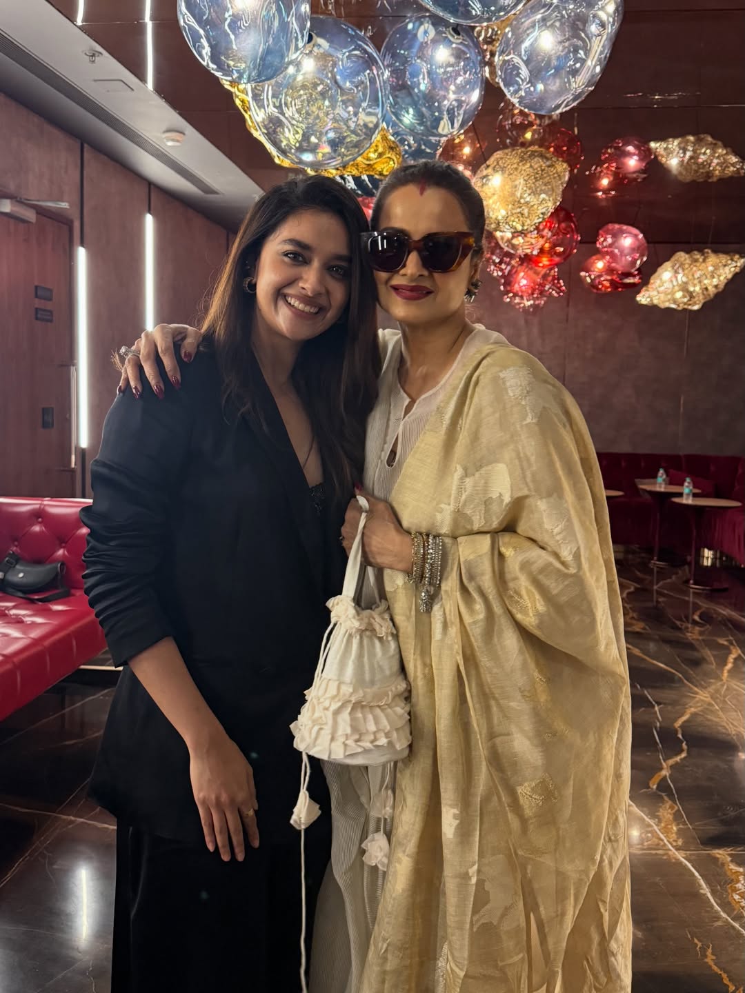 Keerthy Suresh with Bollywood Heroines