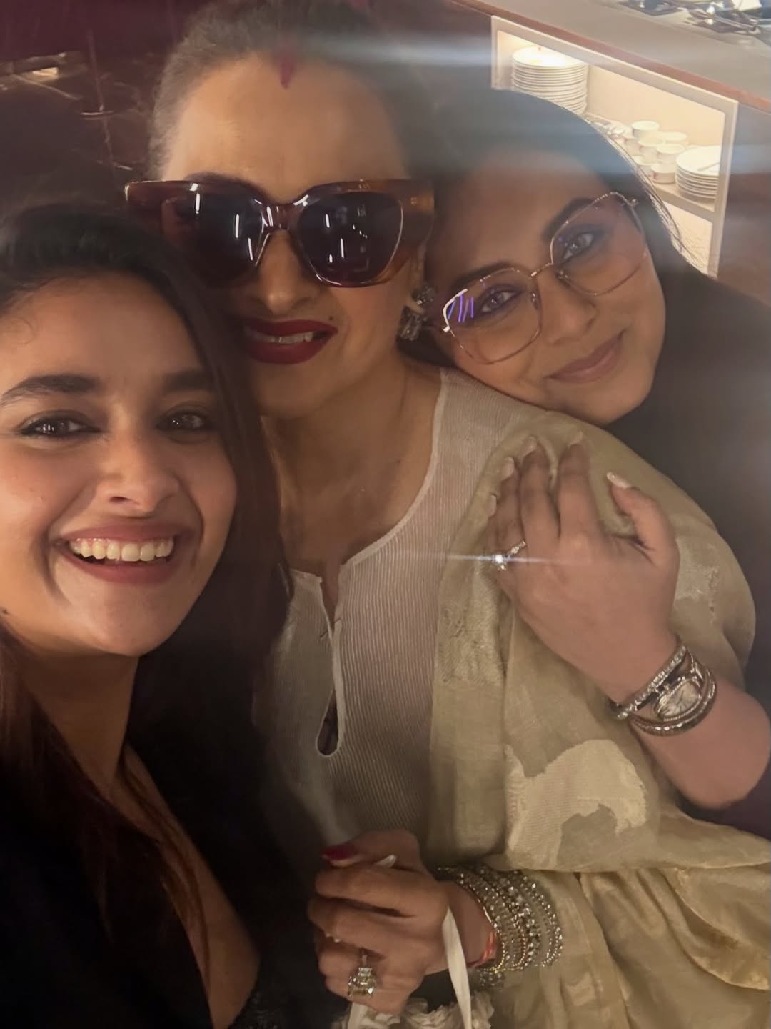 Keerthy Suresh with Bollywood Heroines