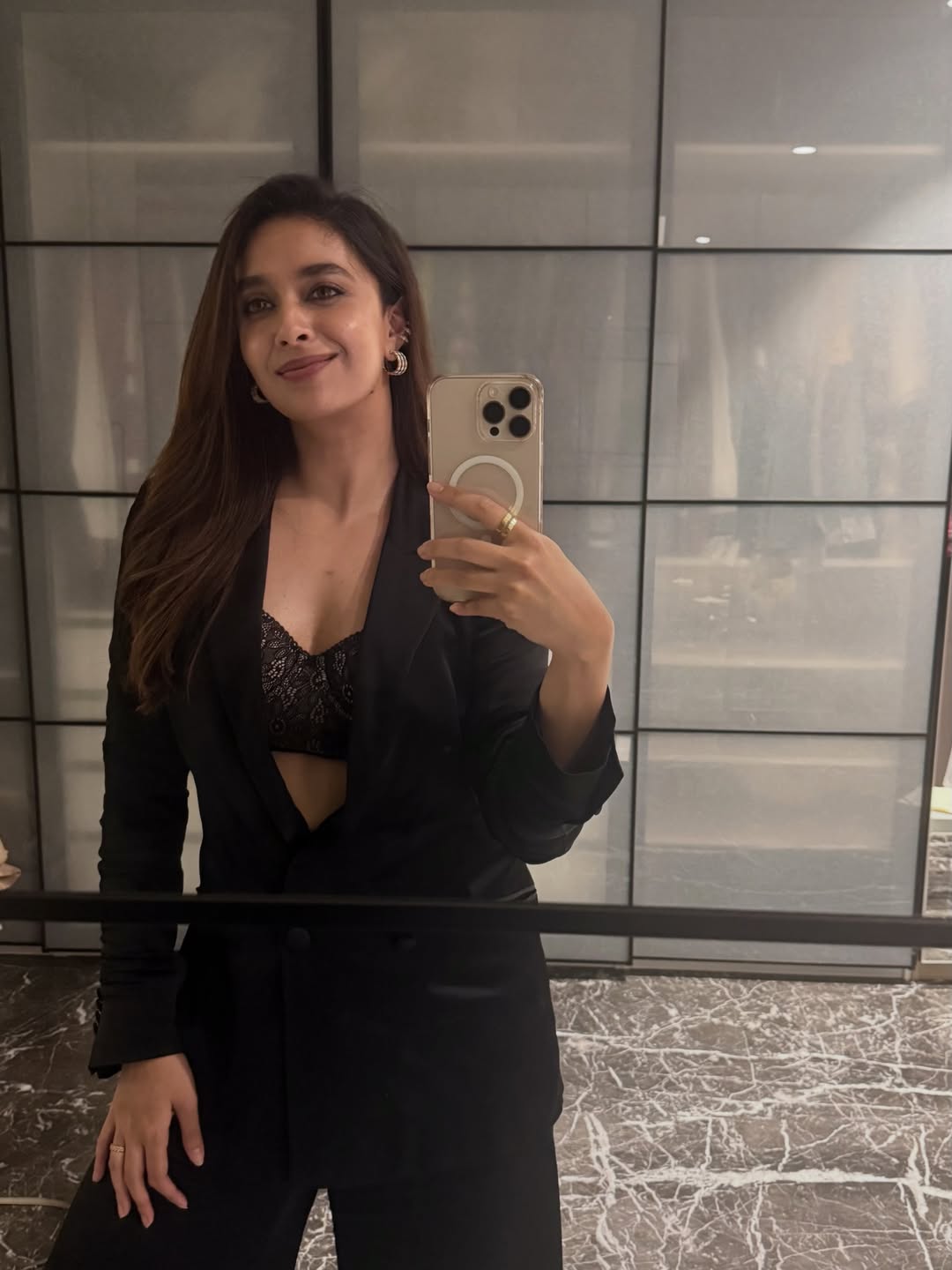 Keerthy Suresh elegant in sleek black outfit