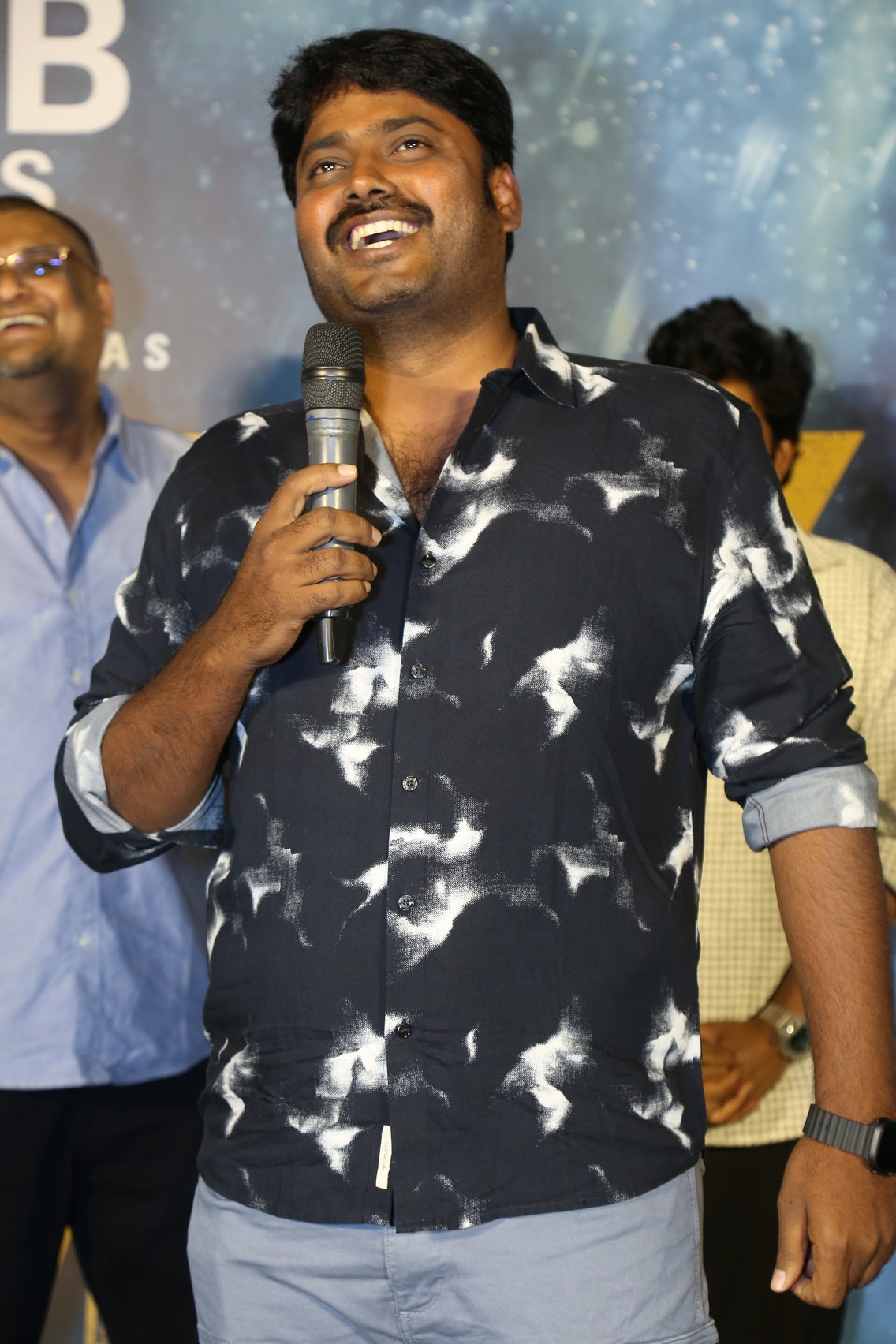 Sudharshan speaking during Mrithyunjay teaser launch