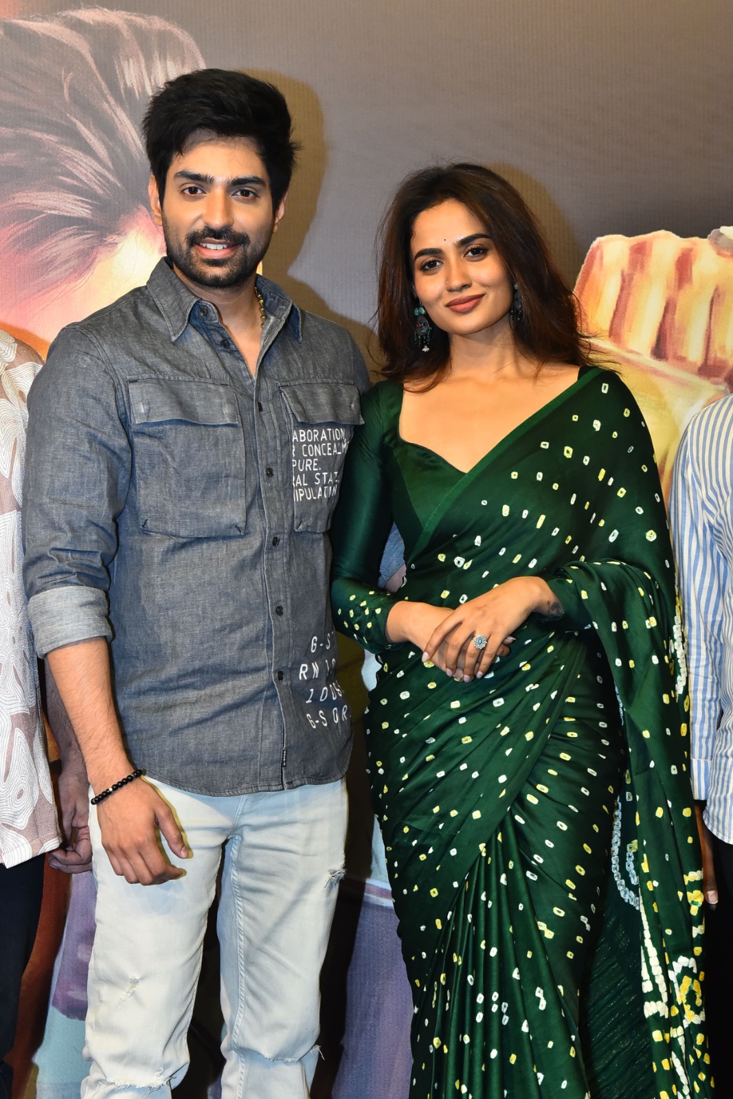 Shiva Kandukuri Teju Ashwini press pose