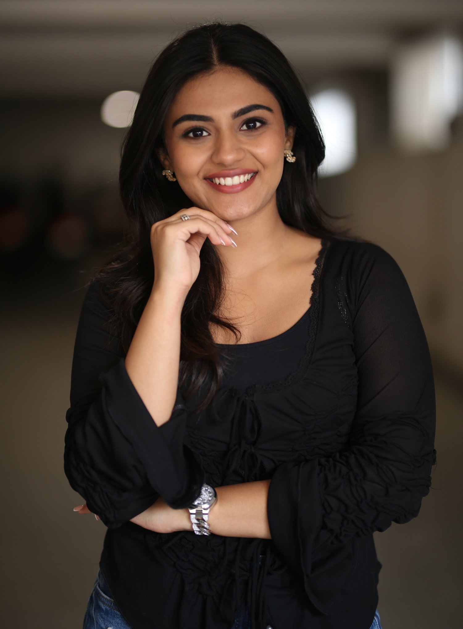 Nayan Sarika chic sparkling elegant smile