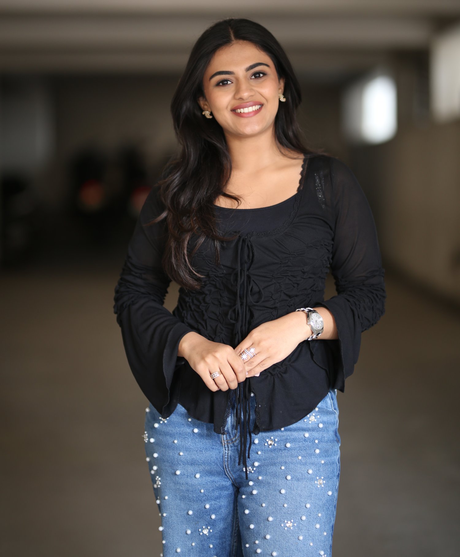 Nayan Sarika elegant pearls playful charm