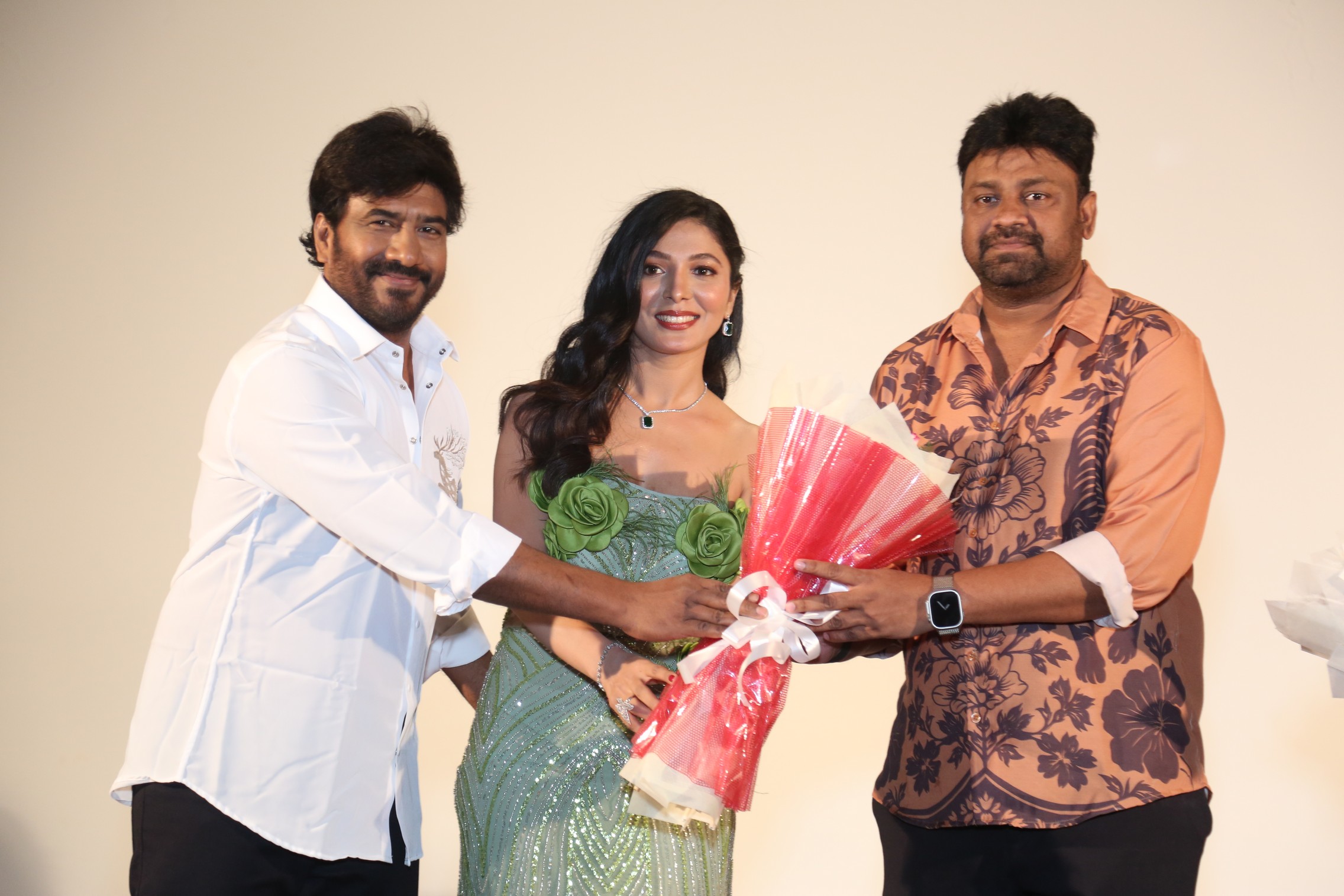 Artists posing during Nuvve Undipo Ila launch