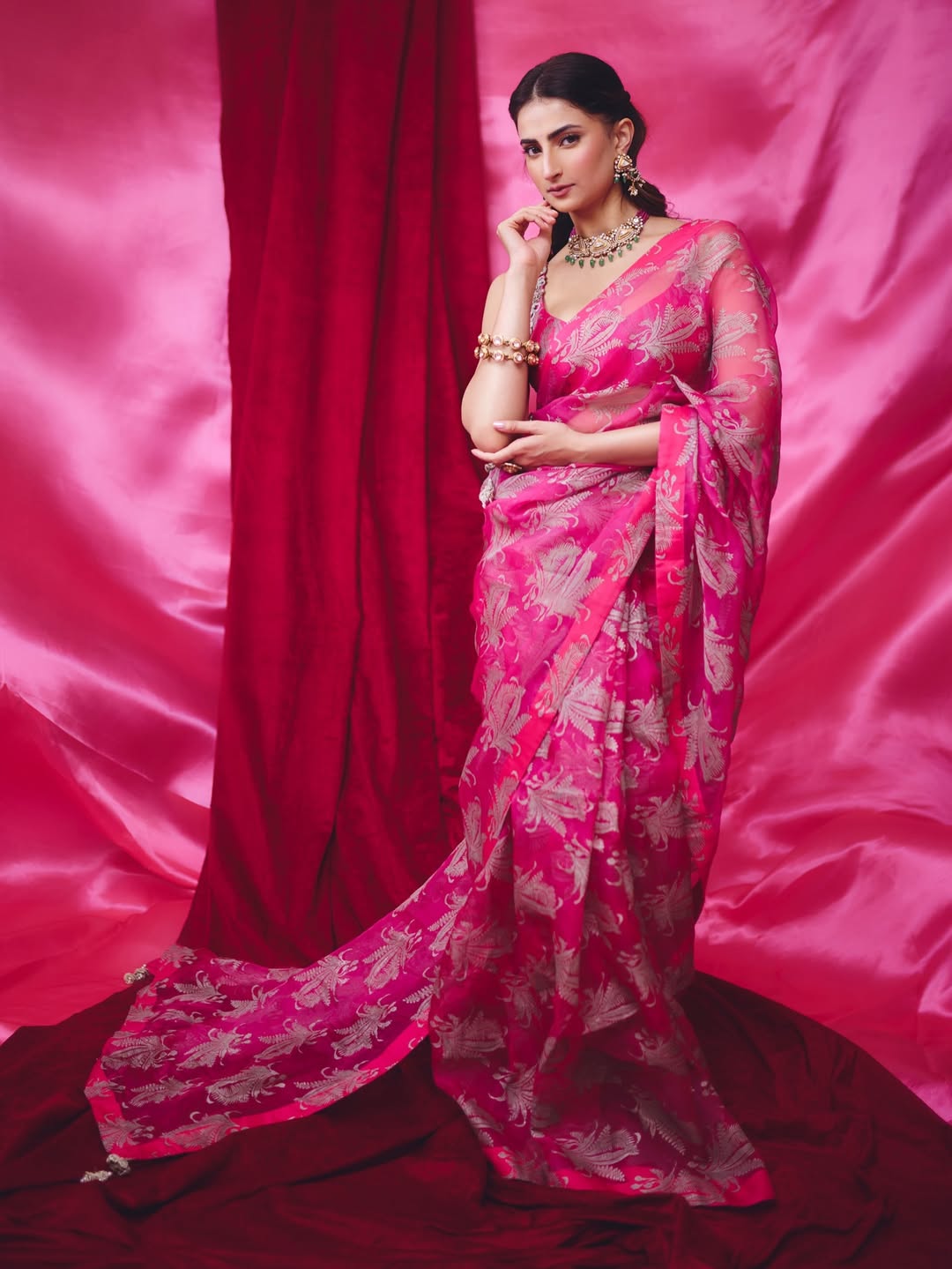 Palak Tiwari elegant pink look with attitude
