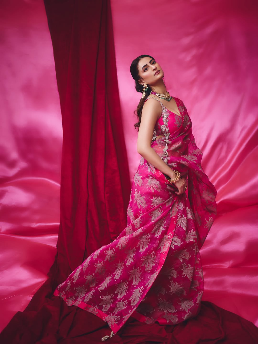 Palak Tiwari glowing in pink glam ensemble