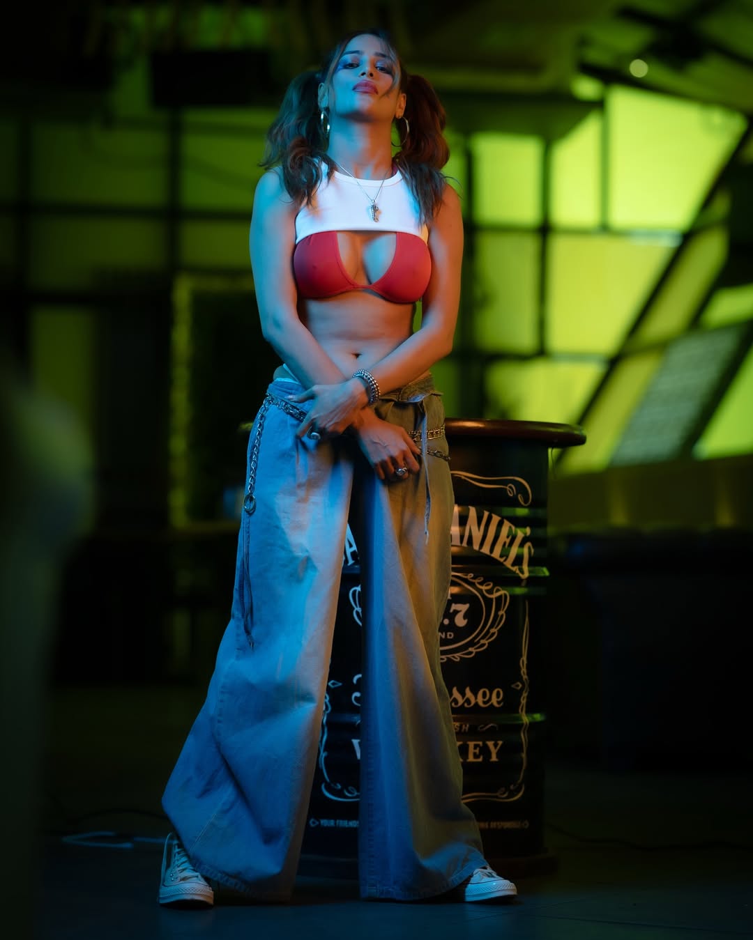 Poonam Pandey commanding attention in bold attire