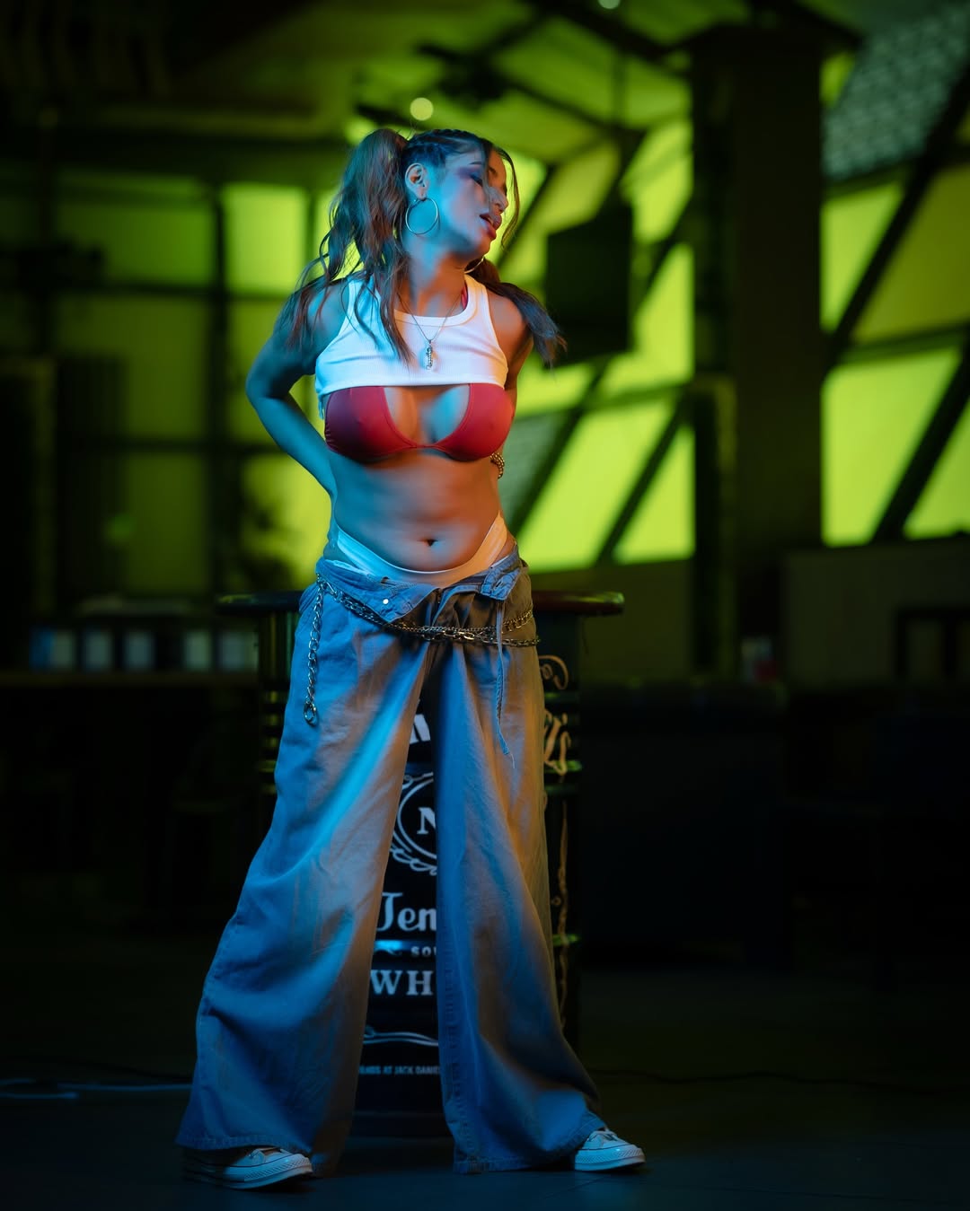 Poonam Pandey showcasing fierce fashion energy