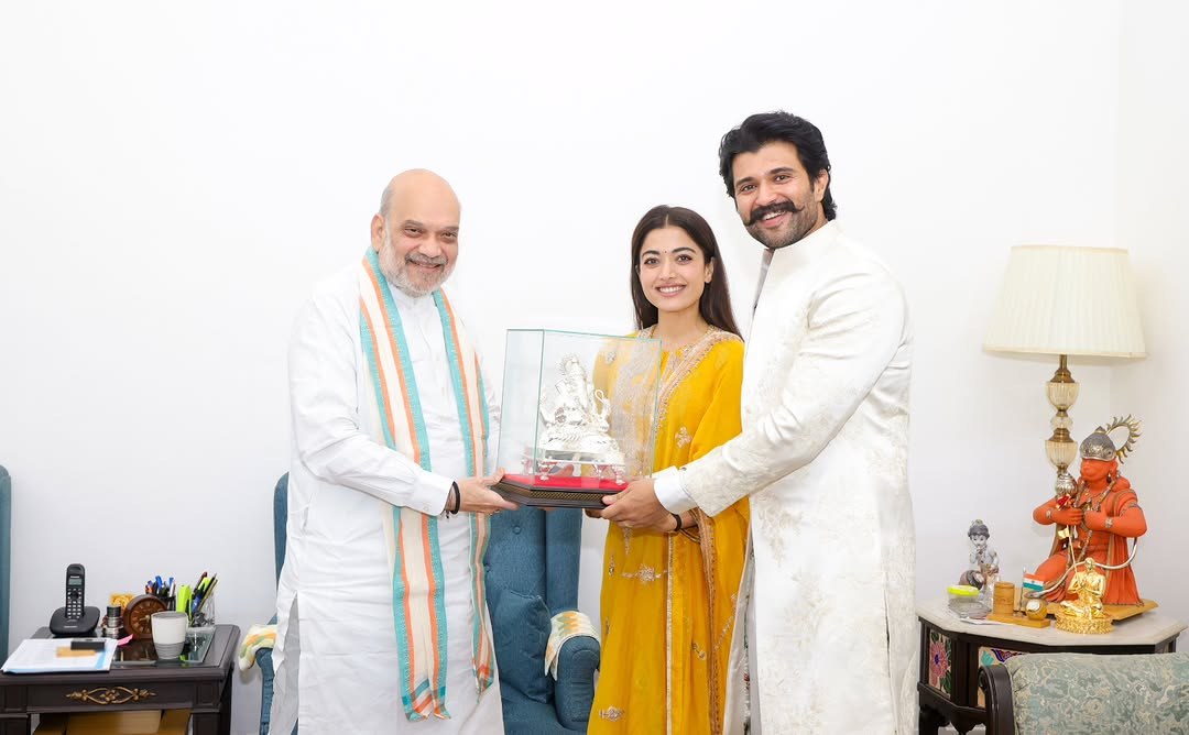 Rashmika Mandanna–Vijay Deverakonda Meet PM Narendra Modi & Amit Shah Ahead of Wedding | Photos