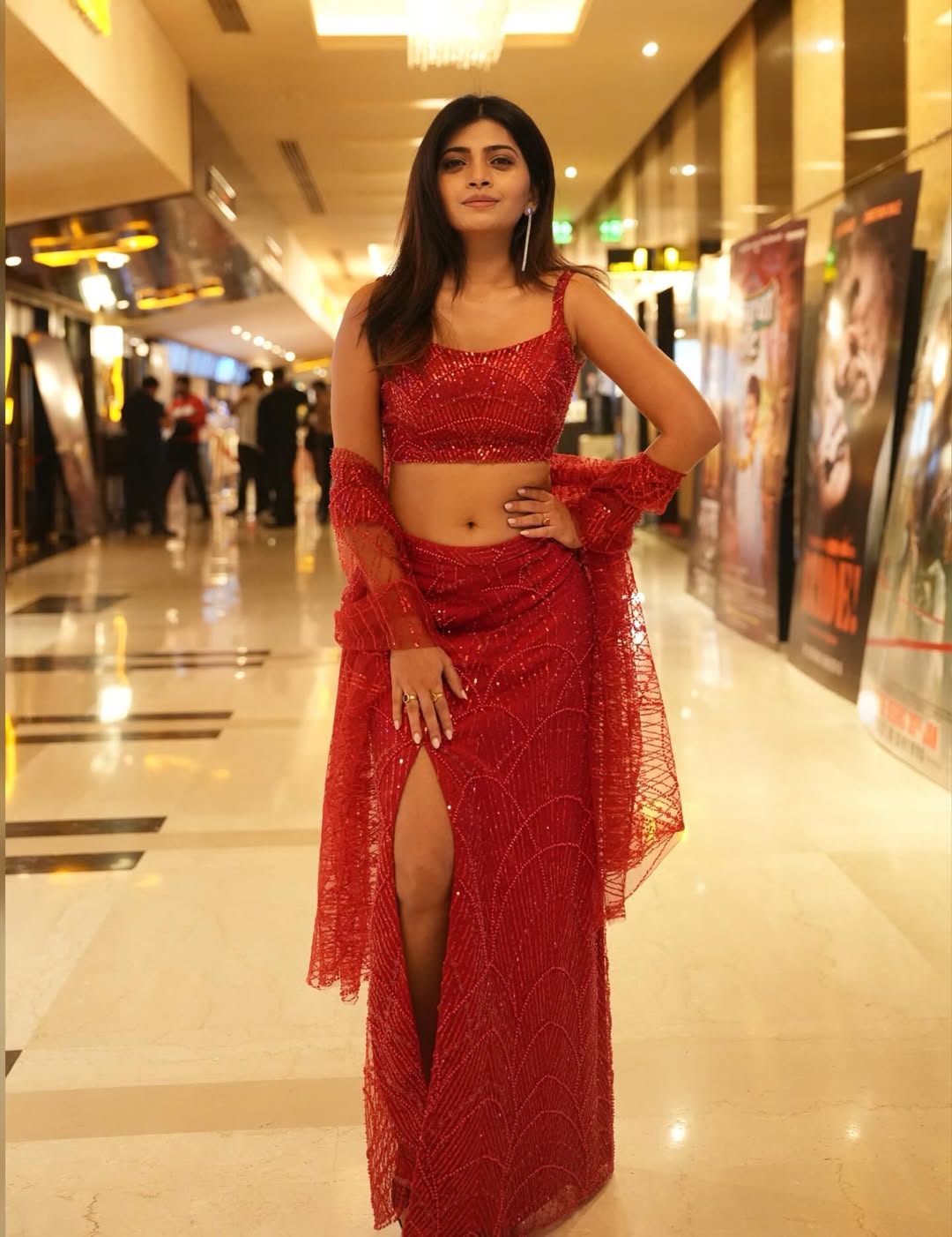 Ruchira Jadhav owning bold red statement look