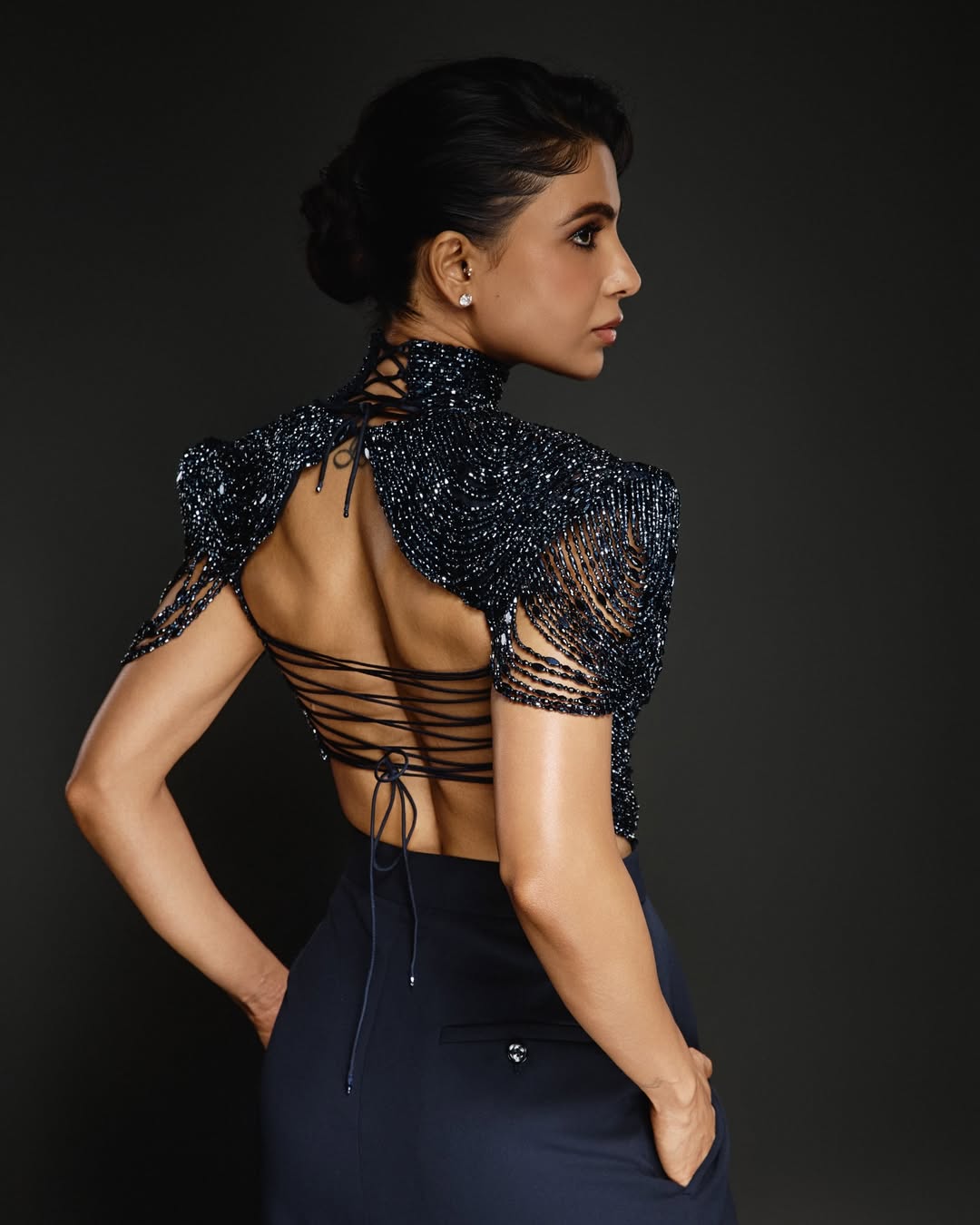 Daring Back Detailing with Modern Edge