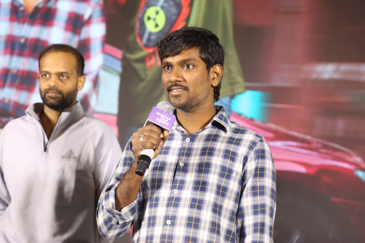 Writer Mithil speaking at trailer launch