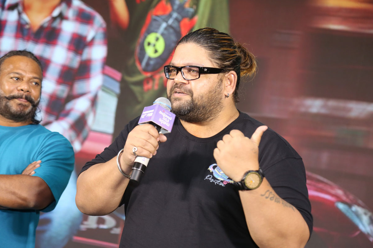 Actor Babloo speaking at film event