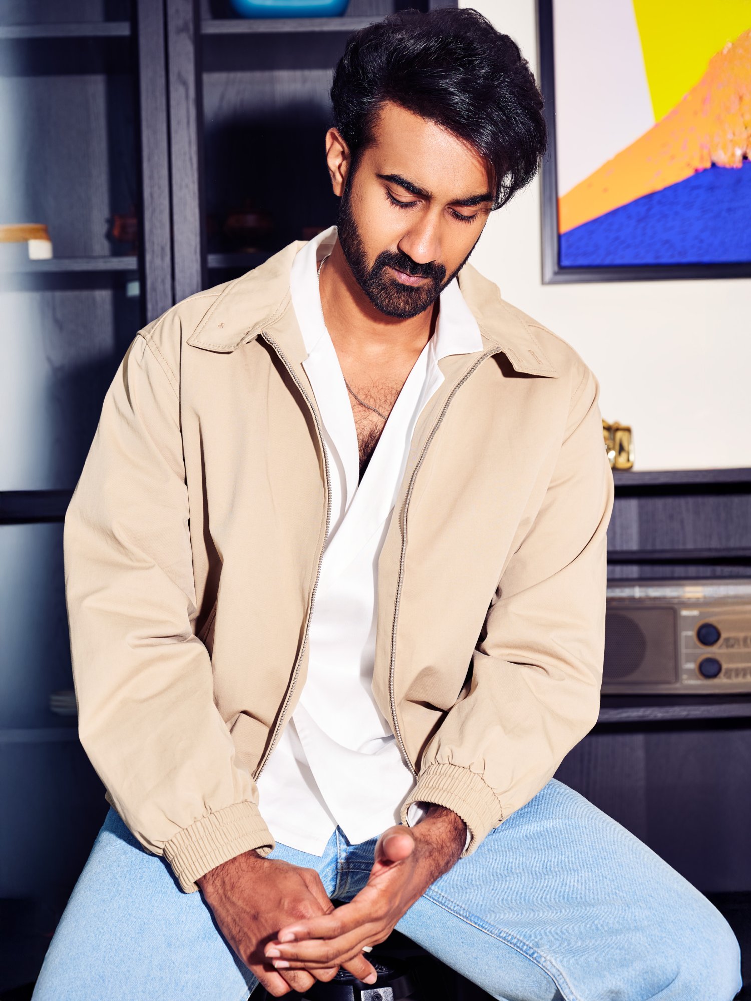 Santosh Sobhan in chic casual fashion style