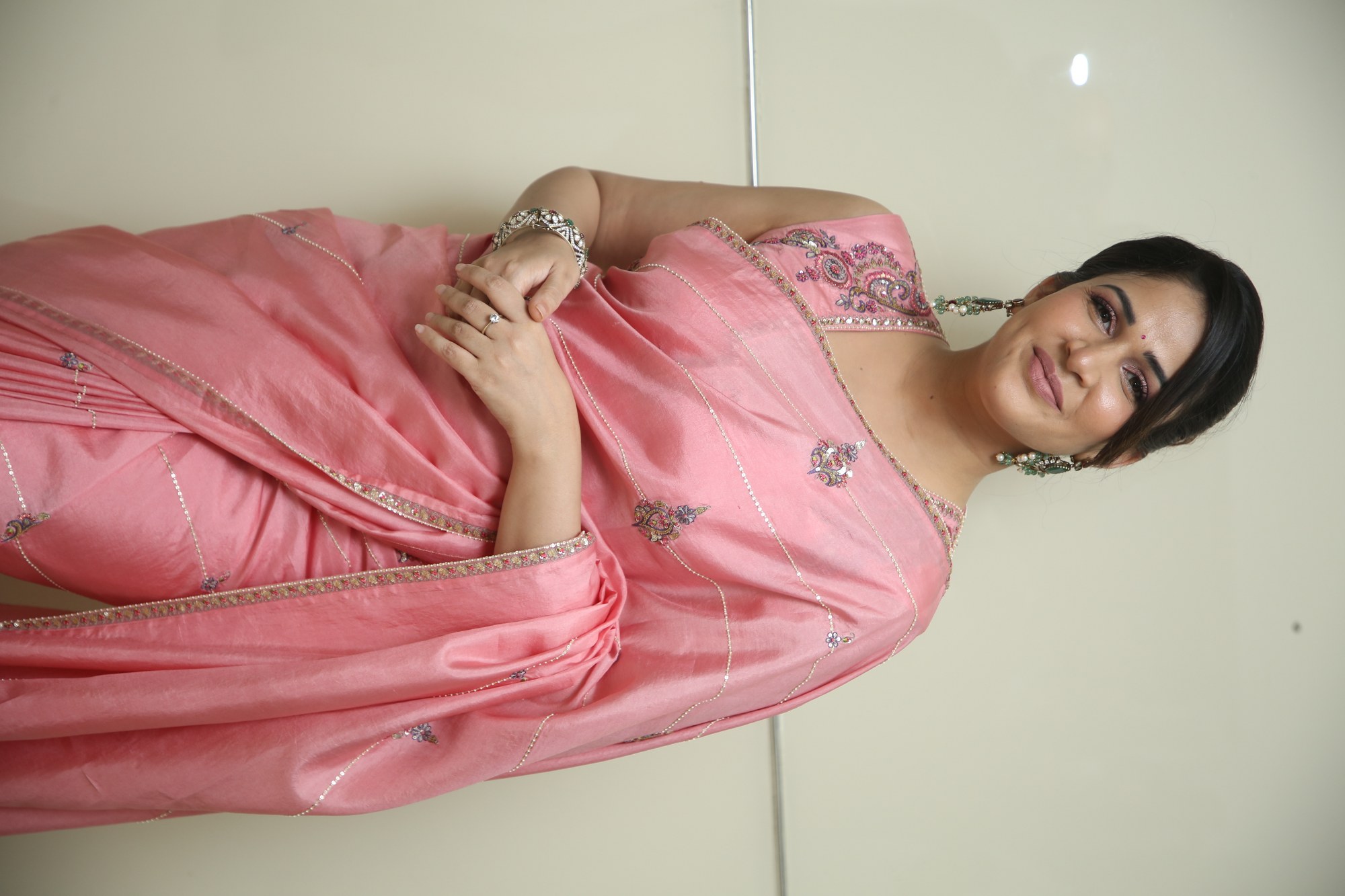 Lavanya Tripathi candid moment at press meet