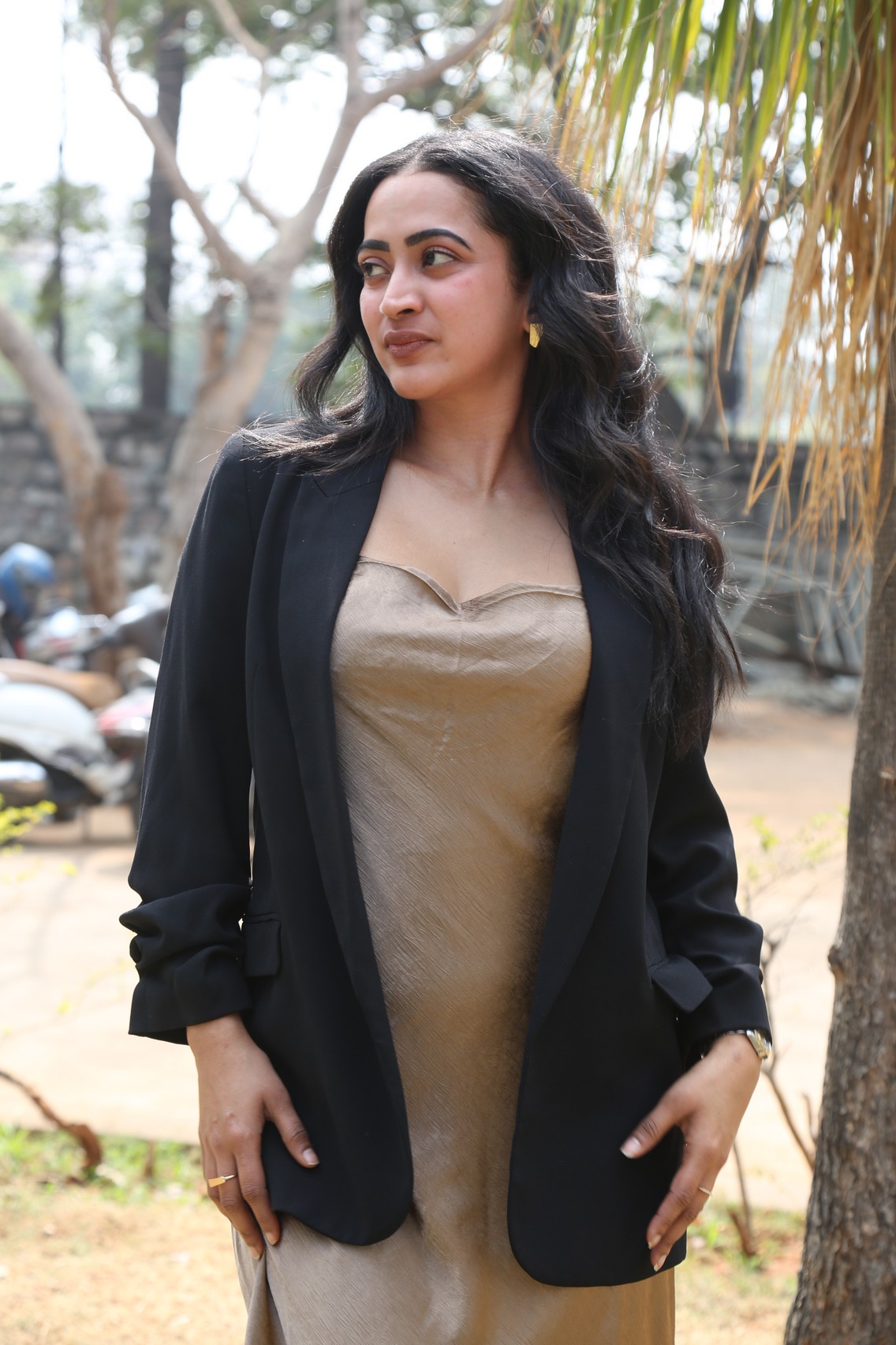 Shruti Shetty poised chic professional outfit