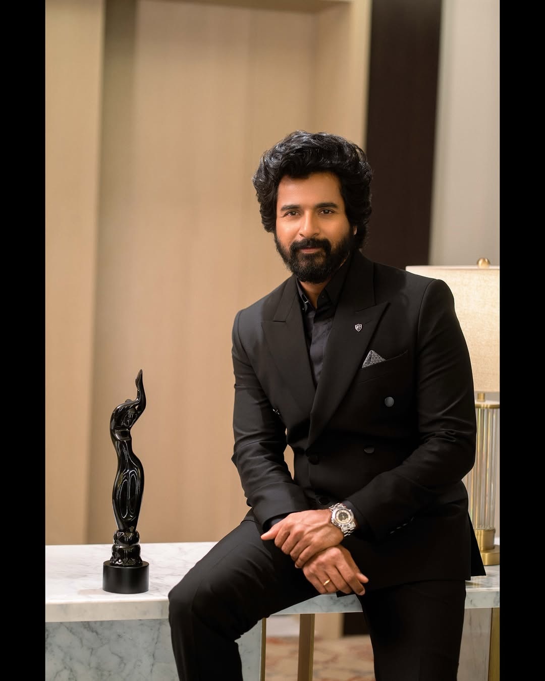 Sivakarthikeyan Shares Photos with First Filmfare Award for Amaran; Pictures Go Viral