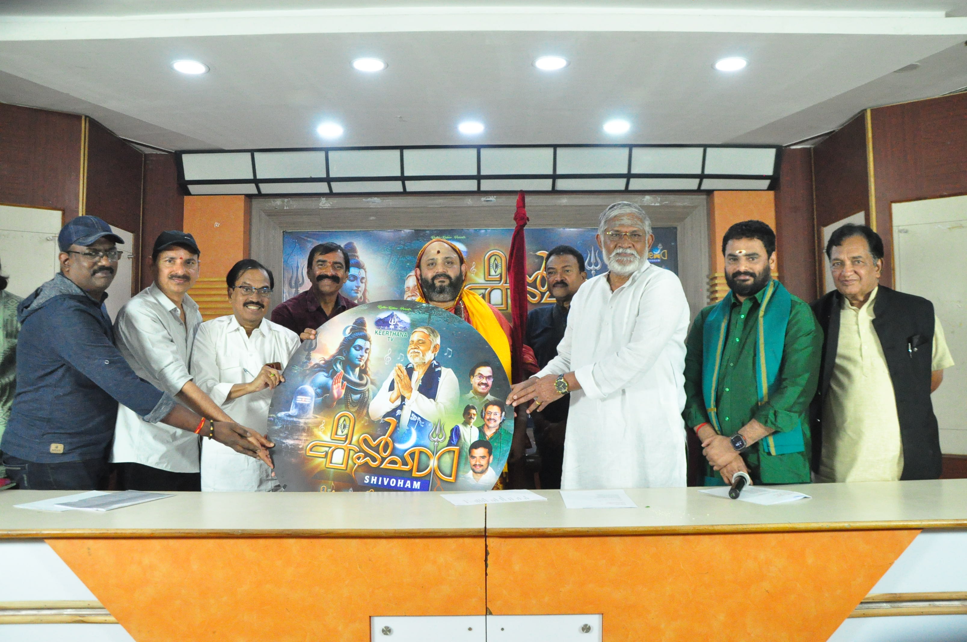 Crew celebrating Sivoham song release