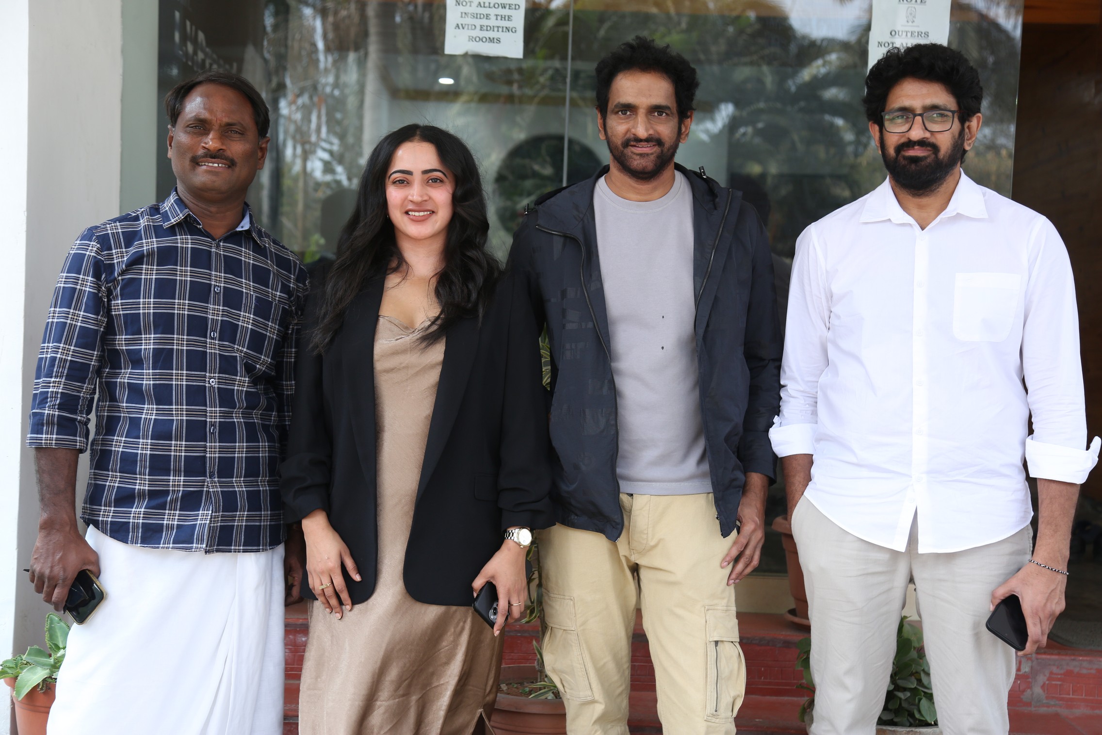 SKY film cast posing together for media