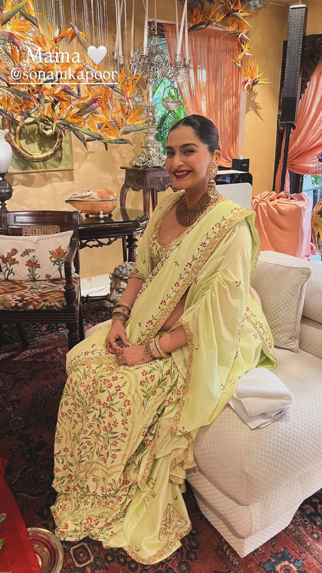 Sonam’s Lime Green Maternity Look Steals Attention