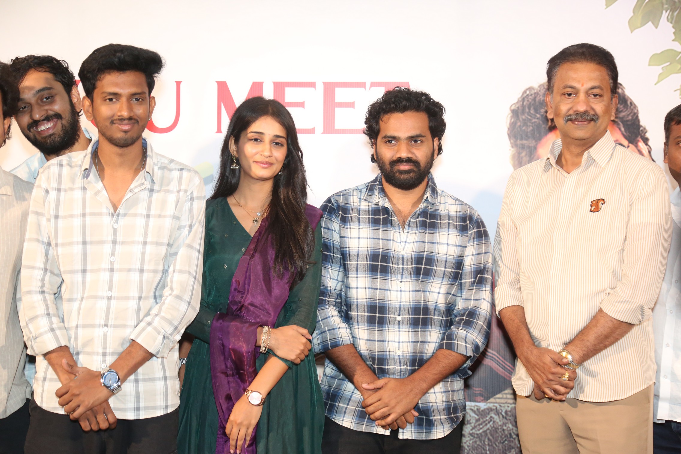 Vinay Ratnam Sandhya Vasishta Vamsi Tummala Gopala Krishna Reddy pose