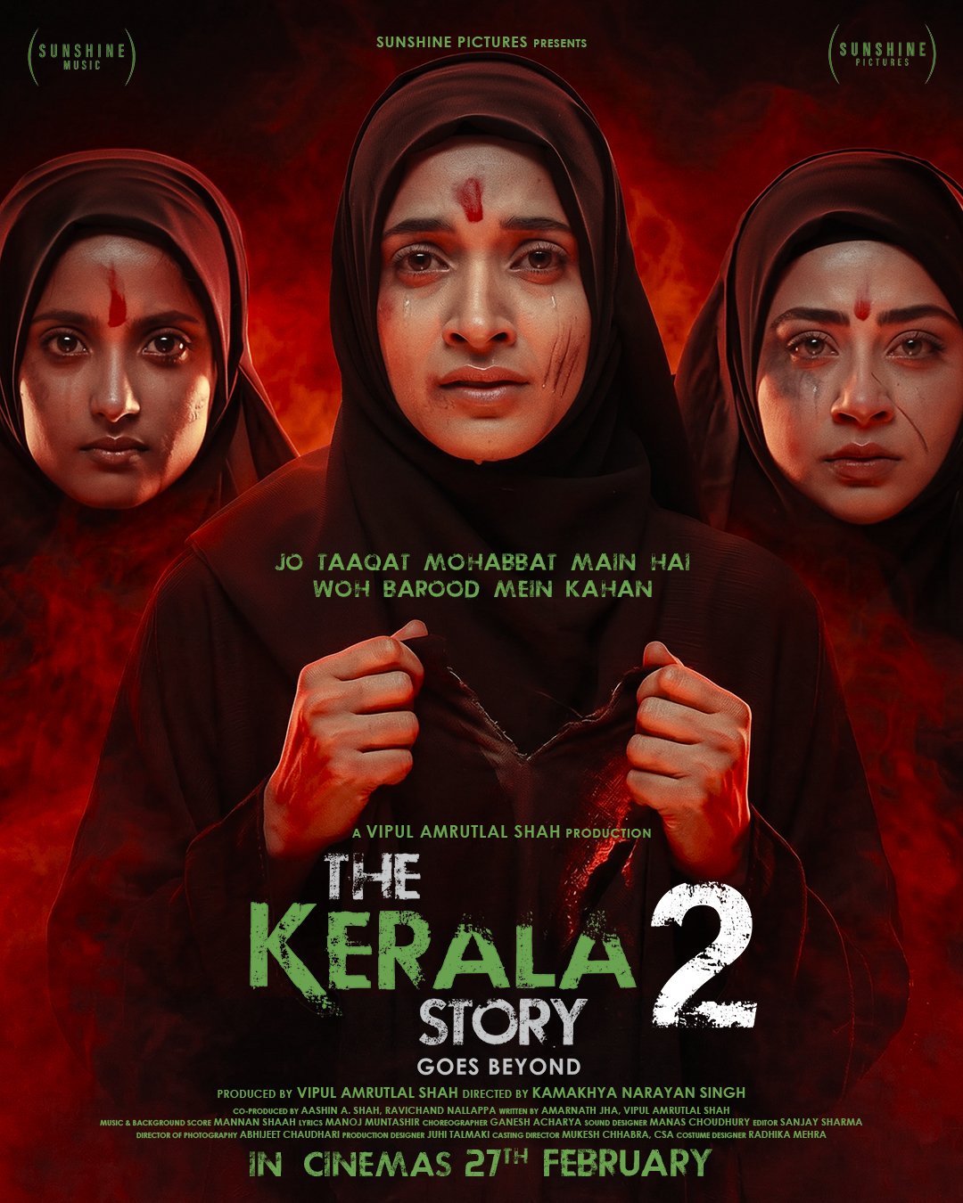 The Kerala Story 2 emotional transformation theme visual