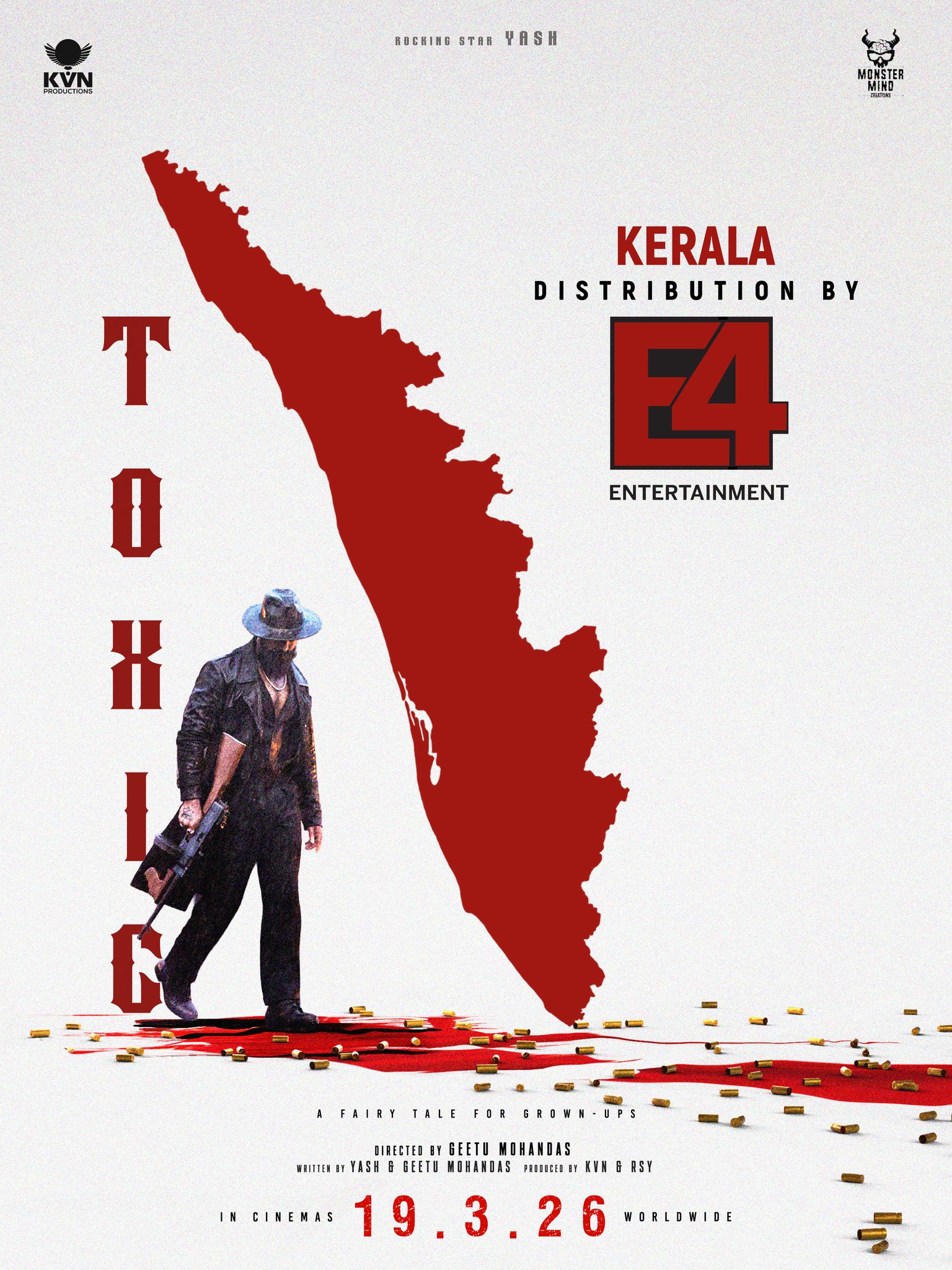 Toxic movie Kerala theatrical release poster