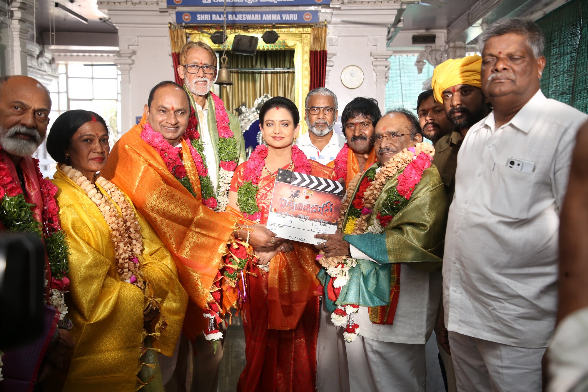 Actors posing at film opening
