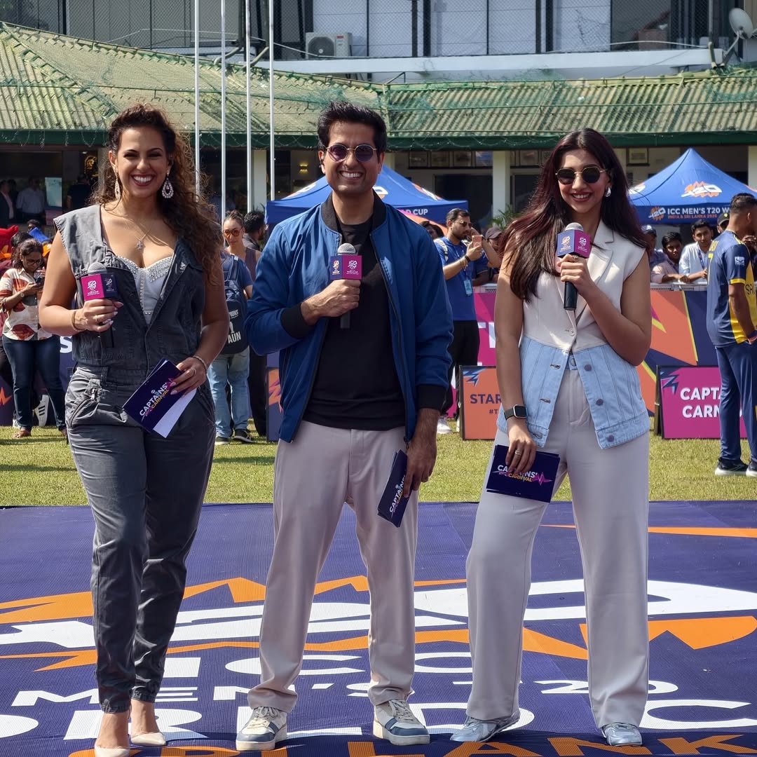 VJ Bhavna Balakrishnan Joins ICC T20 World Cup Hosting After Her Father 70th Birthday Celebration