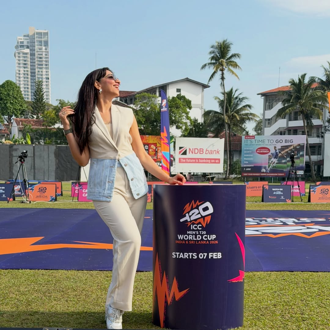 VJ Bhavna Balakrishnan Joins ICC T20 World Cup Hosting After Her Father 70th Birthday Celebration