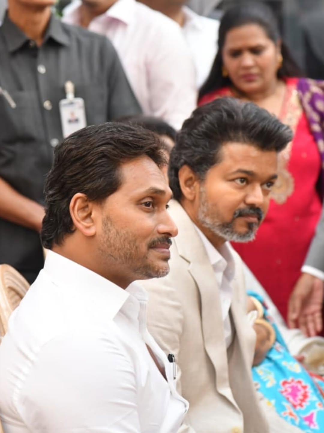 Y.S Jagan Mohan Reddy and Thalapathy Vijay Meeting Special Stills Goes Viral