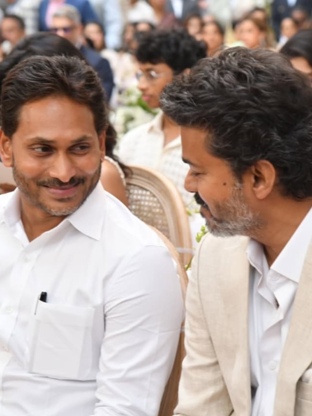 Y.S Jagan Mohan Reddy and Thalapathy Vijay Meeting Special Stills Goes Viral