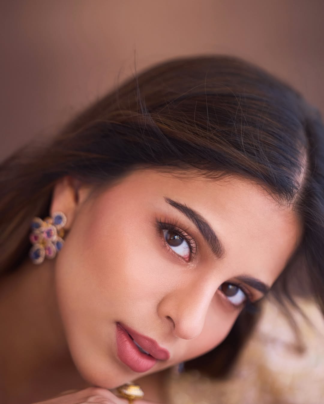 Suhana Khan modern ethnic style in pastel lehenga