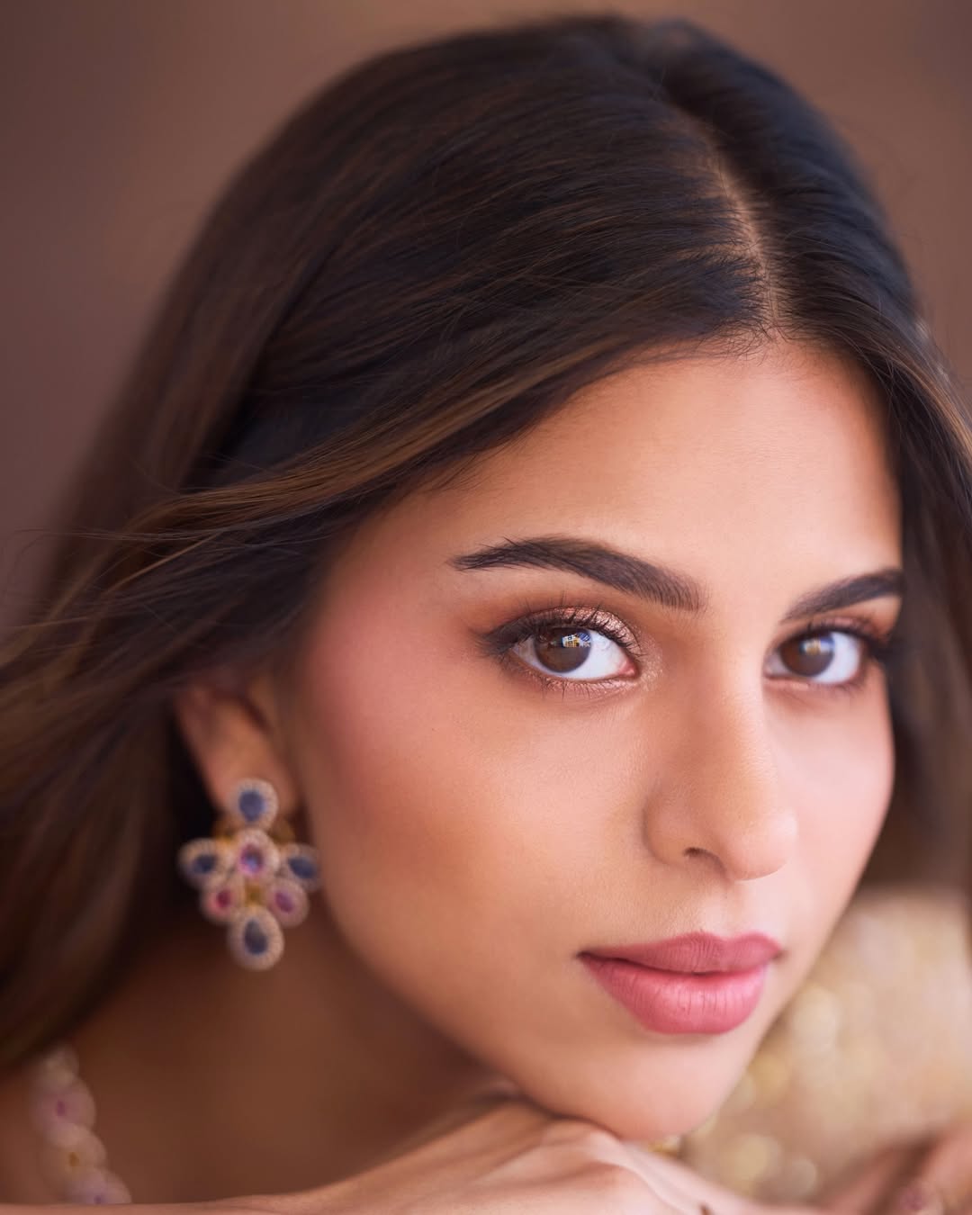 Suhana Khan pastel lehenga with embroidered yellow dupatta