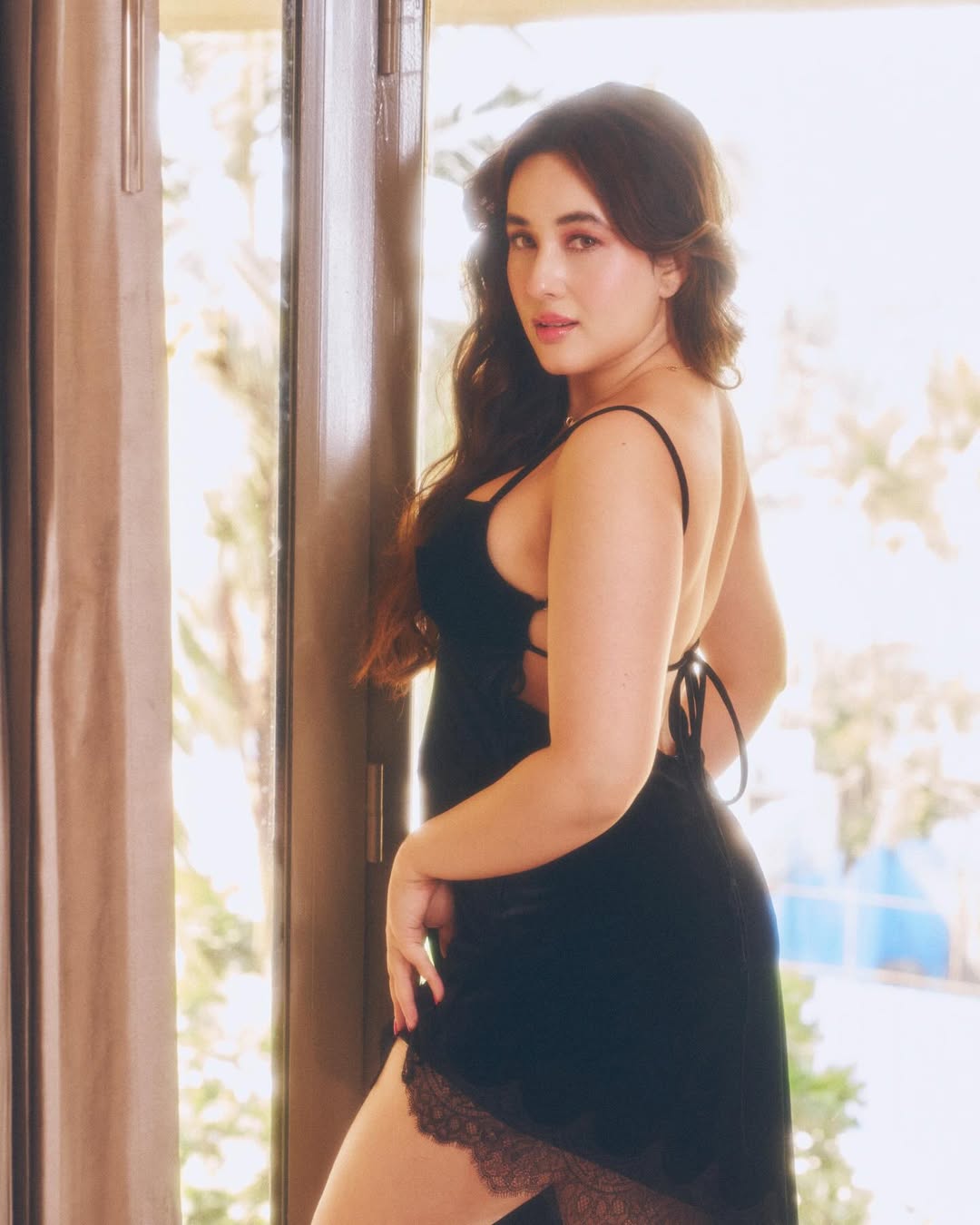 Aditi Budhathoki classy black outfit stylish appearance