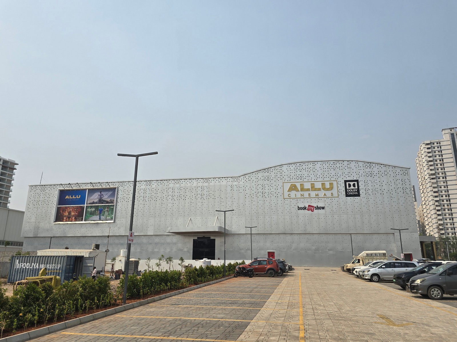 Allu Cinemas Kokapet front building parking