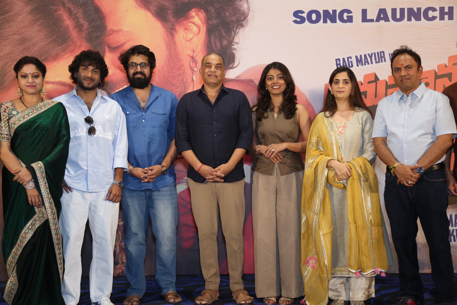 Anumana Pakshi cast producers group pose