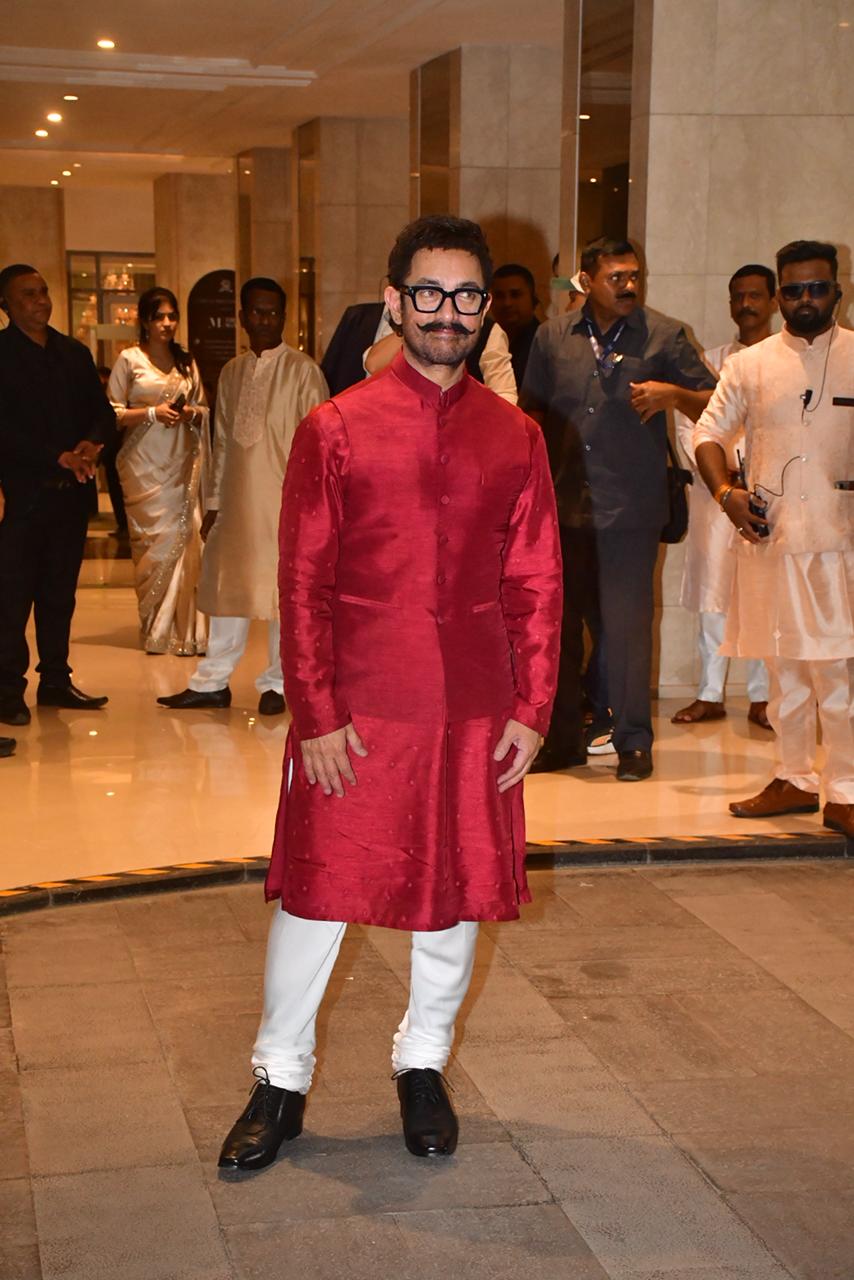 Aamir Khan attends Arjun Tendulkar wedding ceremony