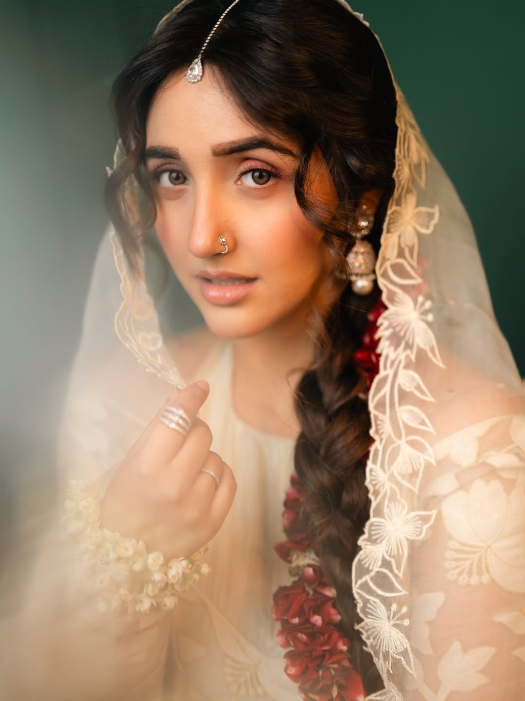 Ashnoor Kaur elegant traditional look with braided hairstyle