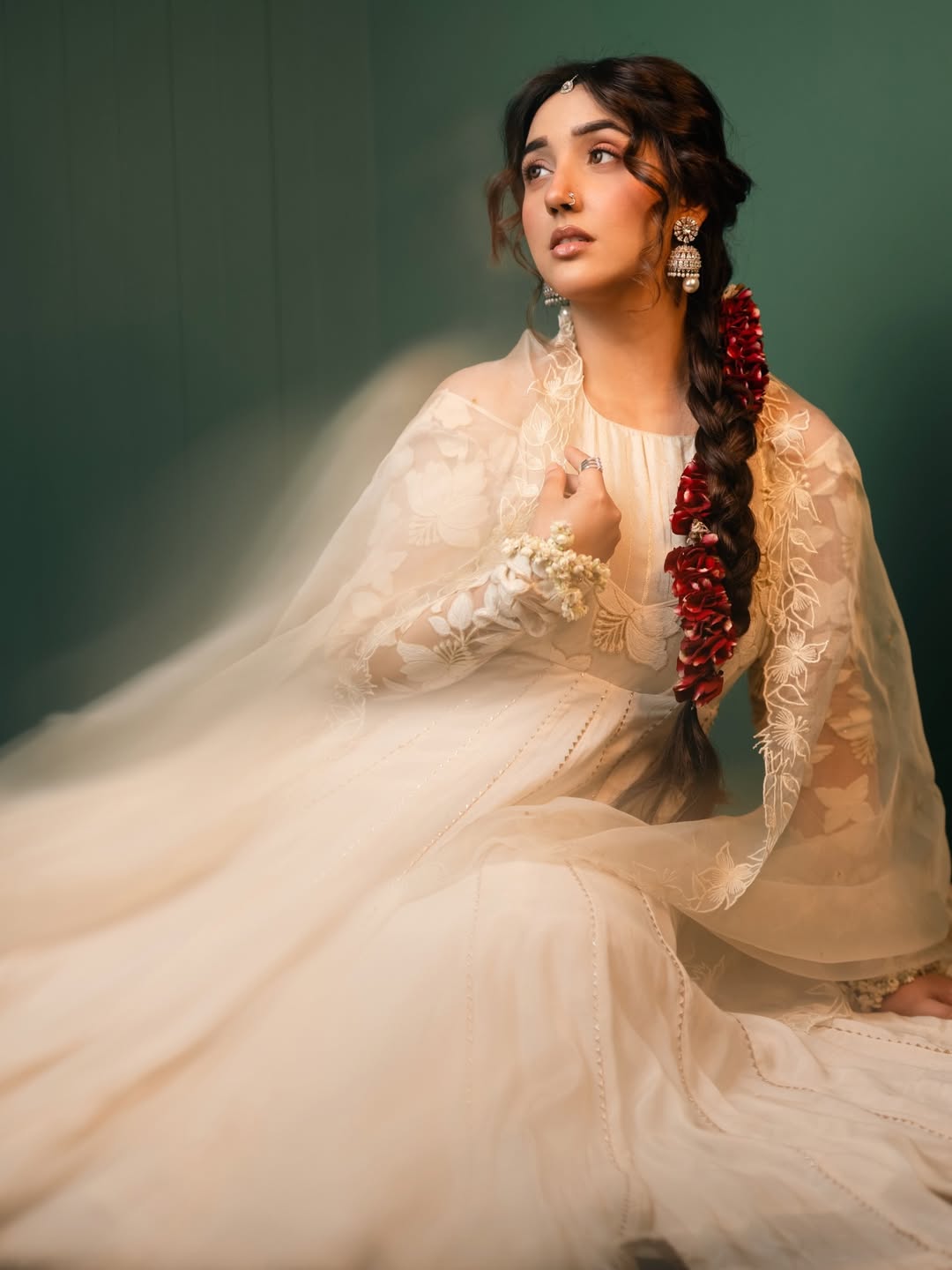 Ashnoor Kaur regal style with beautiful braid hairstyle