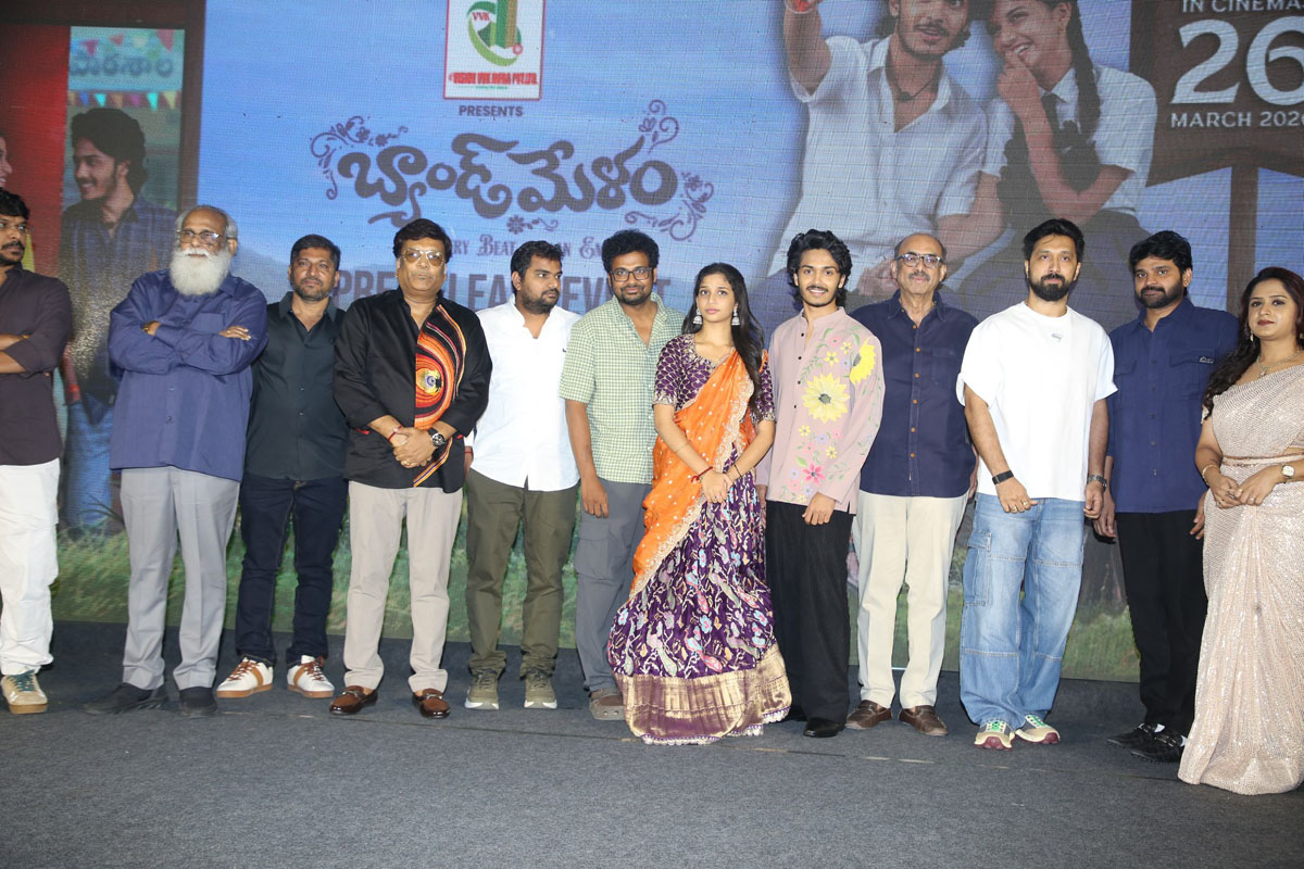 Band Melam team group media pose