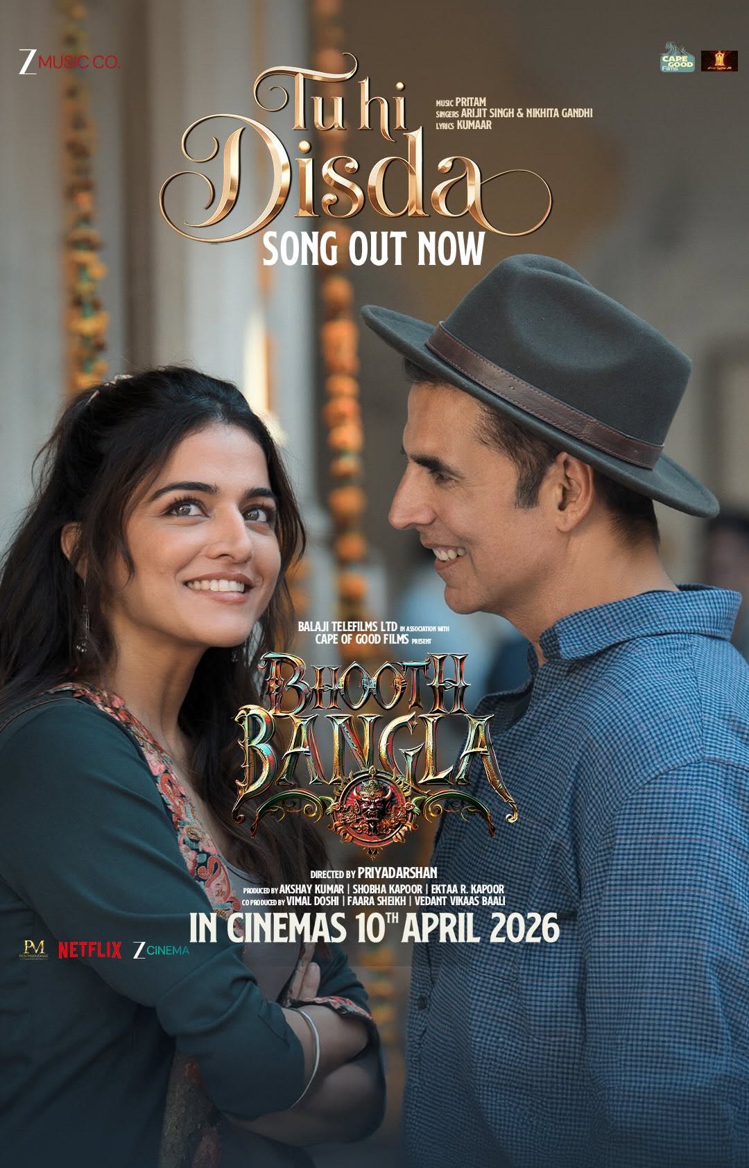 Bhooth Bangla Tu Hi Disda song release poster