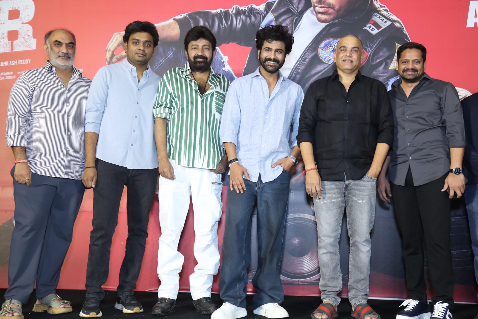 Abhilash Reddy Rajashekhar Sharwanand producers group pose