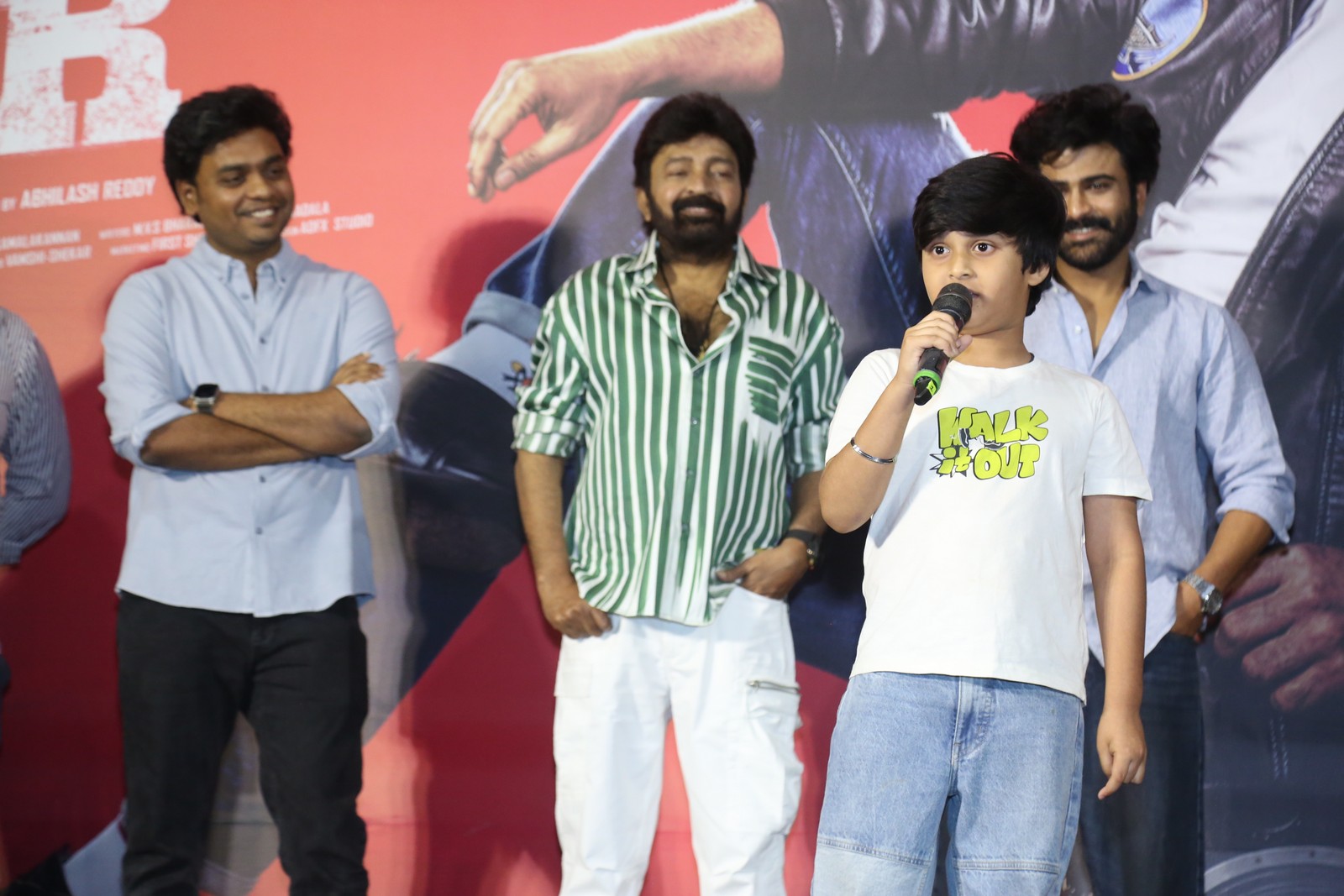 Child artist Shourya speaking at trailer launch