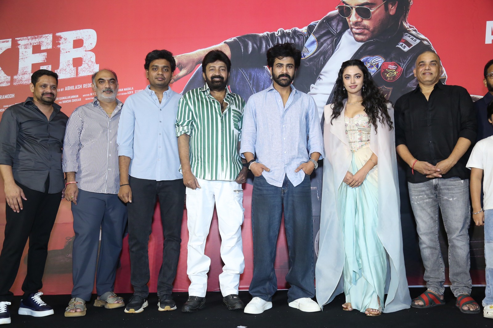 Biker cast with Dil Raju group pose